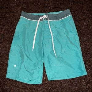 Men’s teal swim shorts